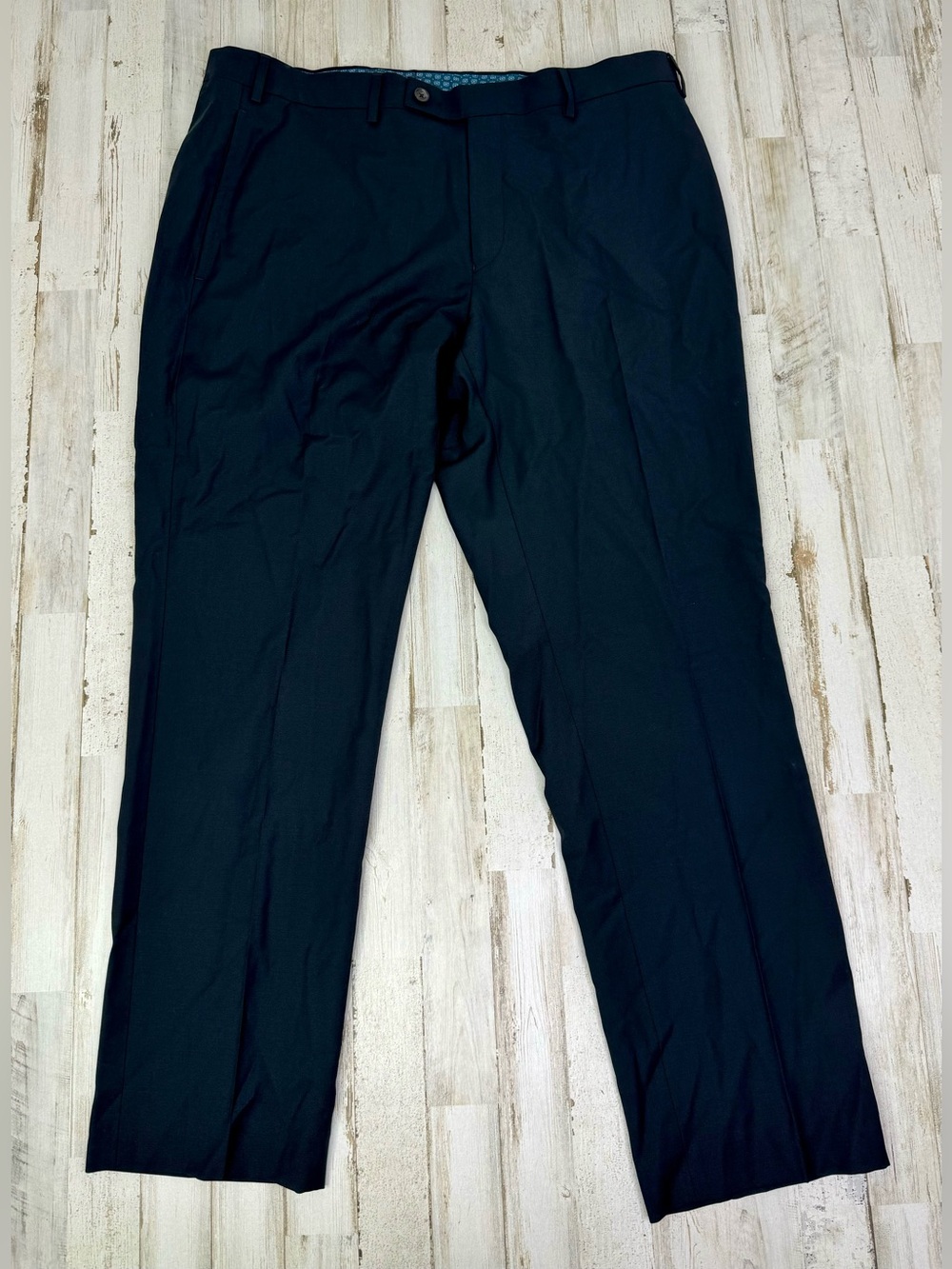 Lauren Ralph Lauren Dress Pants Mens 38x30 Black Pleated Trousers